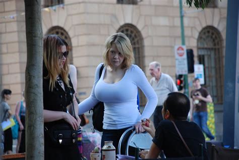 candid big tits|Big tits in public candid